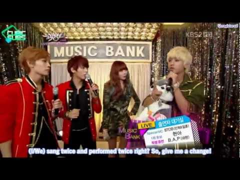 [CUBICSUBS] 121102 Music Bank Waiting Room - Ilhoon + Minhyuk CUT