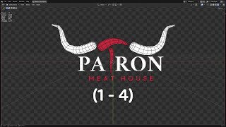 Creating 2D Logo Animation in Blender - Patron (1-4) #blender #animation #tutorial