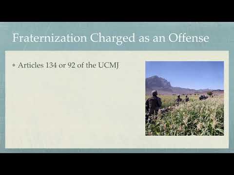 What is Fraternization in the Military