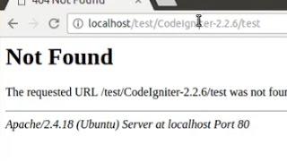 Codeigniter - error when Redirect URL(Not Found) in Ubuntu 16.04