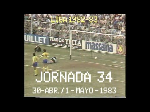 Goles Liga 1982-1983 Primera División Jornada 34