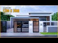 House Design | Simple House Design  | 12m x 16m with 4 Bedroom