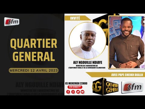 Quartier Général du 12 Avril 2023 avec Pape Cheikh Diallo - Invité : Aly Ngouille Ndiaye