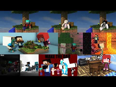 Me (Rosa) and Friends Monster School and Minecraft Animation