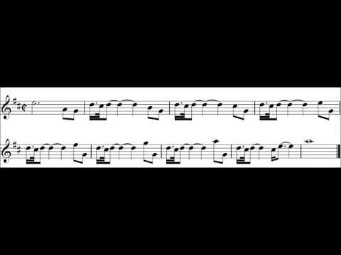 Great Highland Bagpipes Intermediate Exercise 46 – high pitch quarter  speed