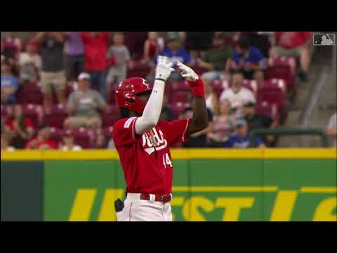 Reds' Elly De La Cruz ROCKET double for first career hit! (And he put on the jets!!)