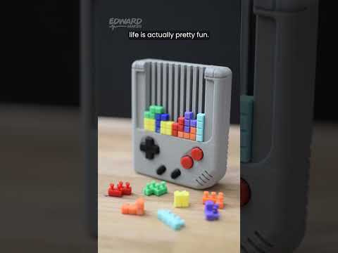 Mini Tetris Gameboy 3D Printed #shorts #3dprinting #maker #nintendo #gameboy #tetris