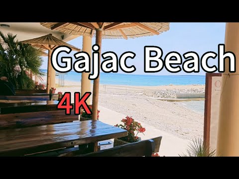 Gajac Beach , Pag Walking Tour - 4K
