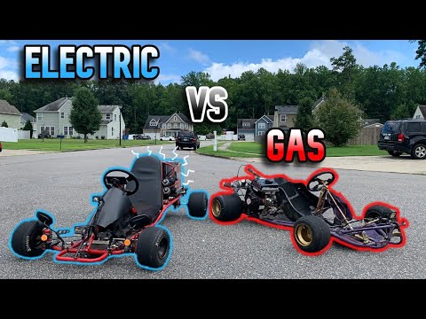 30,000 Watt E-Kart Vs. Stage 5 Predator 212 Go-kart | Drag Race