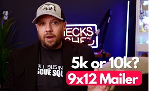 Should You Mail 5,000 or 10,000 9x12 Postcards?