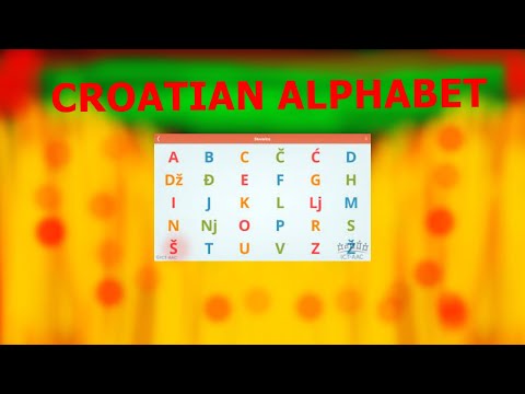 CROATIAN LESSON 2- THE ABECEDA