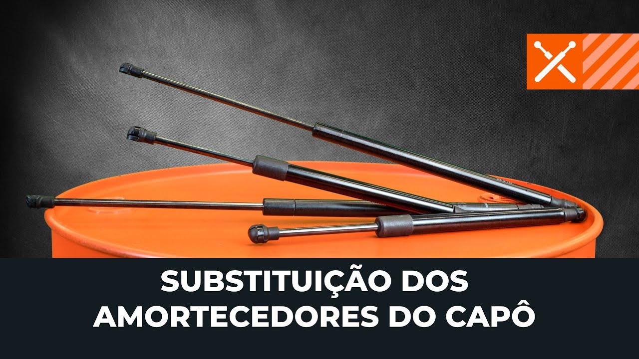 Amortecedores de capô — tutorial de substituição