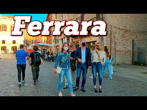 Relaxed Ferrara. Italy  - 4k Walking Tour around the City - Travel Guide. trends, moda #Italy
