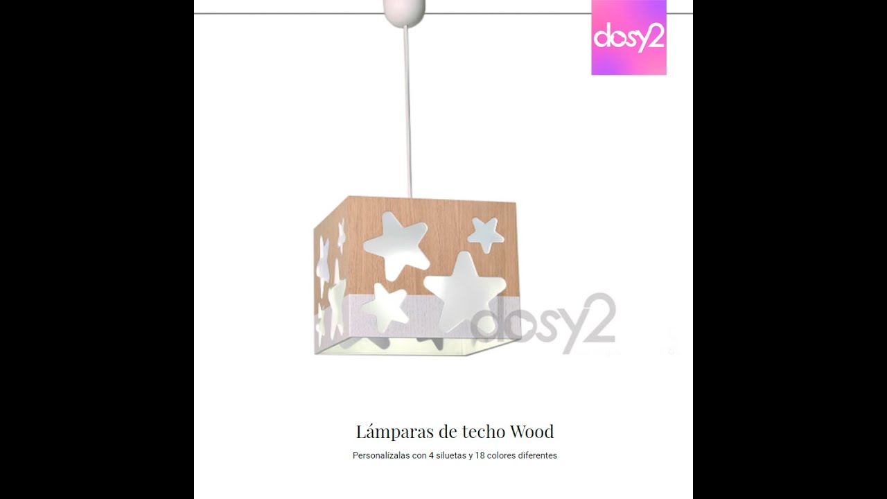 DOSY2 tienda online decoración infantil * lámparas de techo WOOD