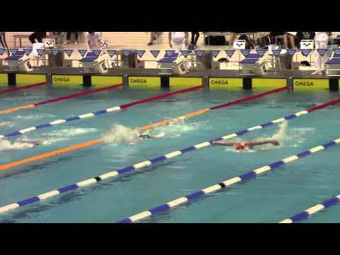 ISM Berlin 2014 100m Schmetterling Männer Vorlauf Paulos Lousios