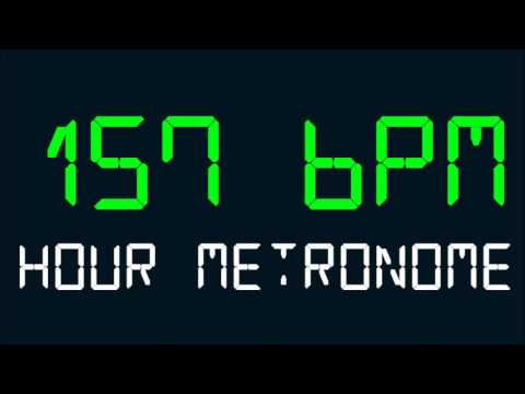 157 BPM (Beats Per Minute) Hour Metronome