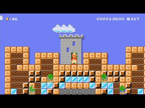 Super Mario Maker 2 - The Castle in the Clouds V3 by danmiy12 - No Commentary