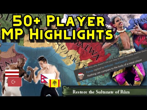 EU4 - 50+ PLAYER MP HIGHLIGHTS (EU4 players are weird...)