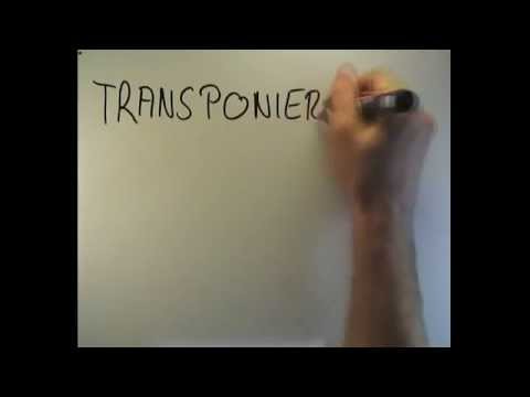 Die transponierte Matrix | Mathematik | Lineare Algebra