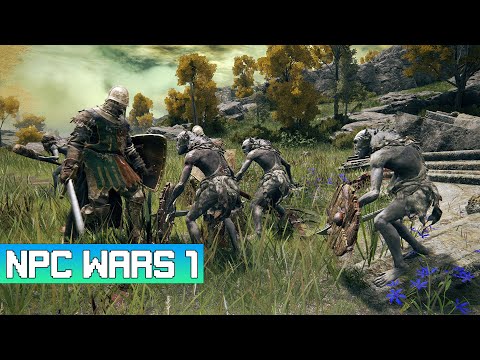 ELDEN RING NPC WARS - 3 Godrick Knights vs 6 Demi Humans