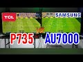TCL P735 vs SAMSUNG AU7000: Smart TVs 4K / ¿Tienen HDMI 2.1 y Dolby Vision? | Andy Tecnología tv