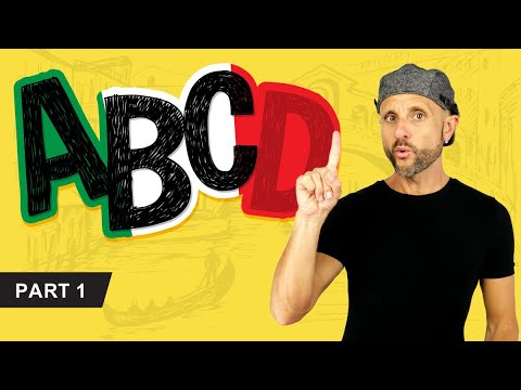 Learn the Italian Alphabet: letters and sounds (Italian Pronunciation) (1/3)
