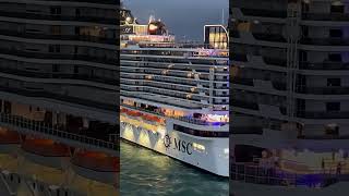 MSC Seascape Sailing ⛵️ ❤️  #cruise #travelvlog