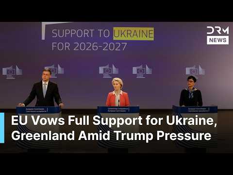 FULL PRESSER: EU Announces Loans For Ukraine, Vows Support for Greenland Amid US Pressure | AC1G