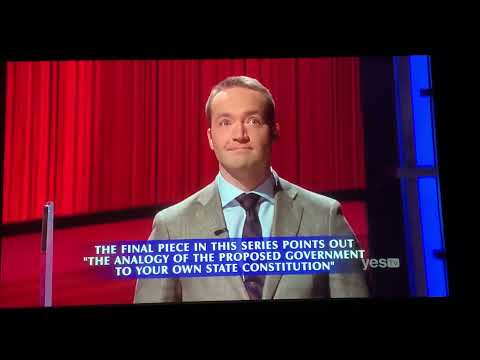 Final Jeopardy, “The Early U.S.” - Amy Schneider DAY 17 (12/23/21)