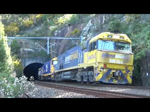 Sydney Train Vlogs 41: Pacific National Freight Train Hawkesbury River Train Tunnel