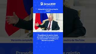 Momentul viral: Putin și Modi în mașină