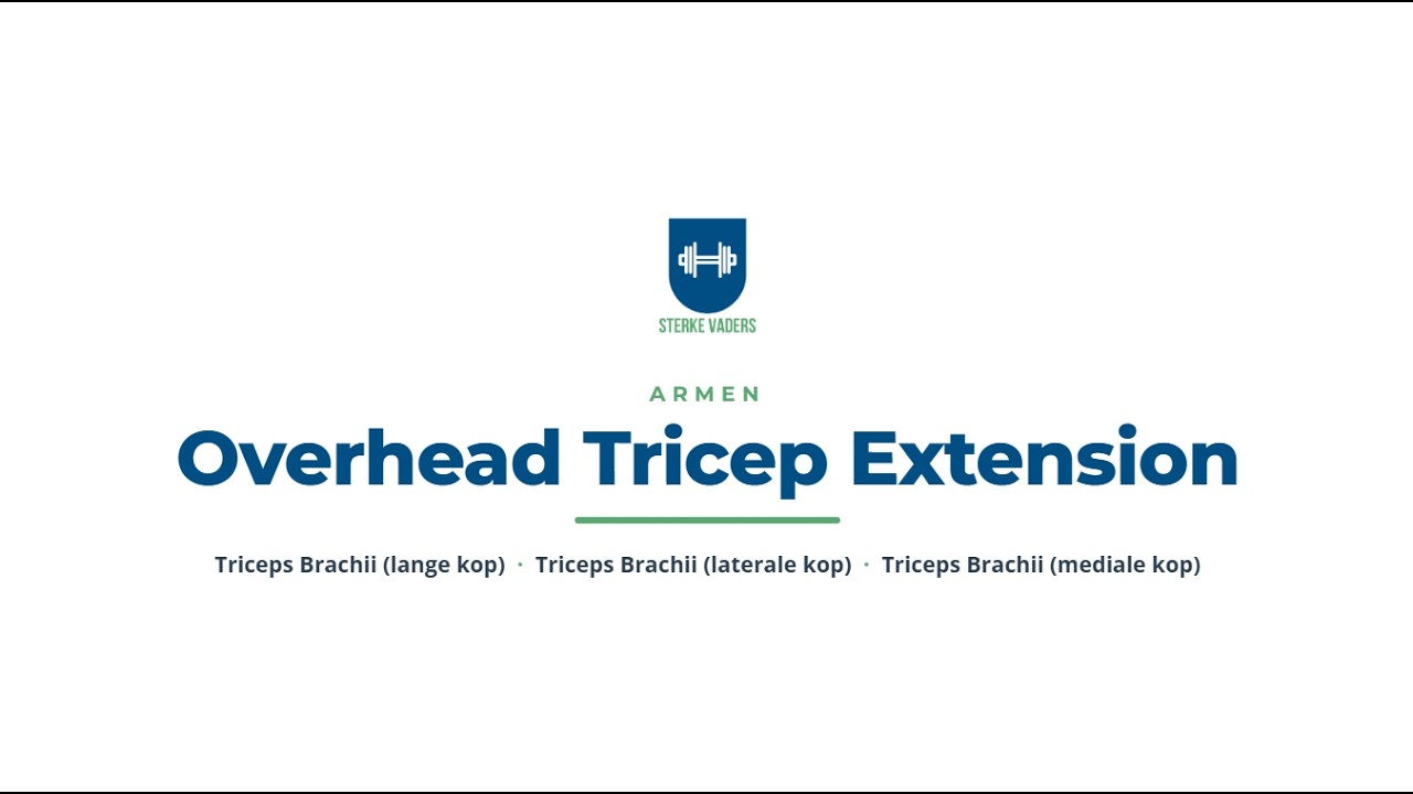 Overhead Tricep Extension video uitvoering