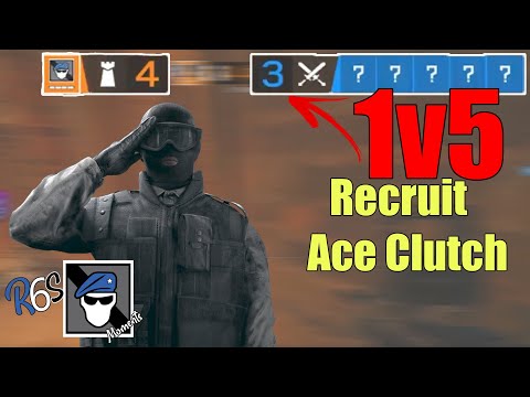 1v5 Recruit Ace/Clutch ?? - R6s Moments