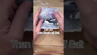 Easy Watercolor Winter Landscape #watercolortutorial