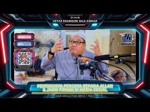 TAZKIRAH : Maksud Percaya Kepada Allah, Malaikat & Rasul (Jauhi Fitnah Siber) - Ustaz Shamsuri Ahmad