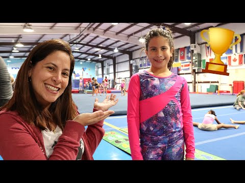 Maria Clara's first Olympic Gymnastics class