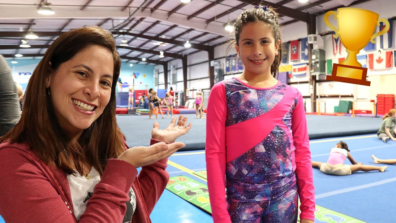 Primeira aula de Ginástica Olímpica da Maria Clara