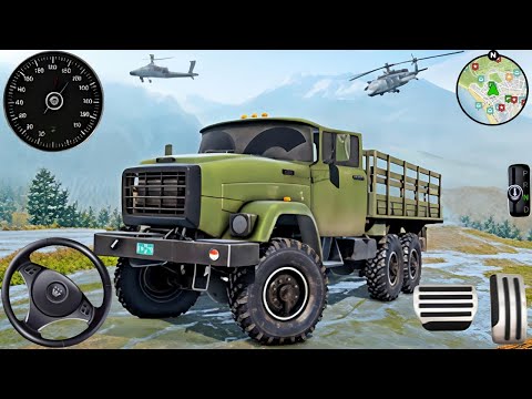 Army Truck Driving Cargo Games - US Offroad Army Truck Driving 3D 2025 - Andriod Gameplay