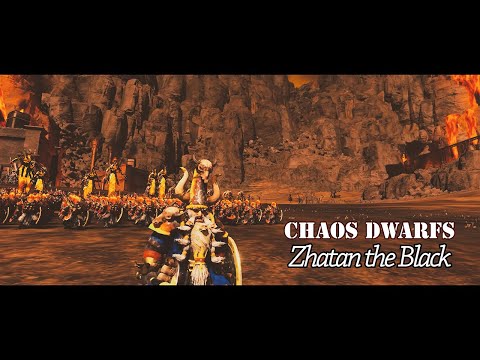 Total War: Warhammer 3 cinematic battleㅣchaos dwarfs Zhatan the Black