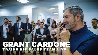 Grant Cardone Does a Live Training Session with His Sales Team