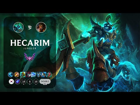 Hecarim Jungle vs Jarvan IV - KR Master Patch 13.6