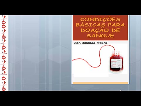 Condições Básicas para Doação de Sangue -  Hemocentro