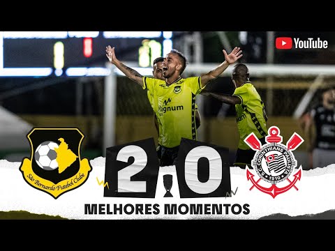 Gols e lances de São Bernardo x Corinthians