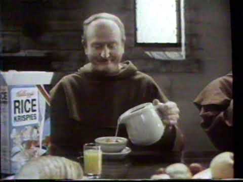 1980 Kellogg's Rice Krispies "Great Company in the morning - Monastery Monks" TV Commercial
