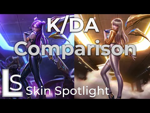 K/DA Kai'Sa vs K/DA Prestige Kai'Sa - Skin Spotlight - League of Legends