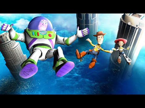 GTA 5 Epic Ragdolls | Woody, Buzz and Jessie! Ep.4 (Toy Story Ragdolls)