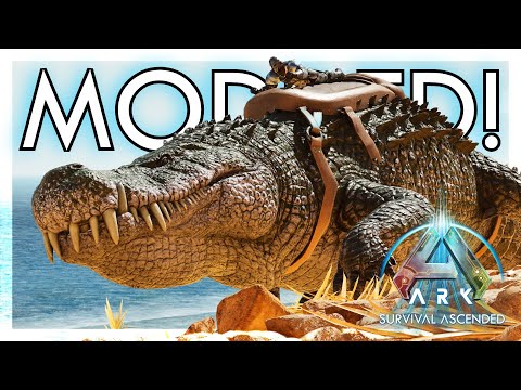 Deinosuchus Taming in ARK: Survival Ascended Modded!