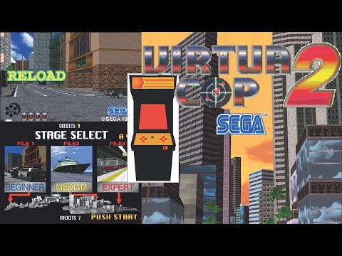 Virtua Cop 2 Arcade - C&M Playthrough