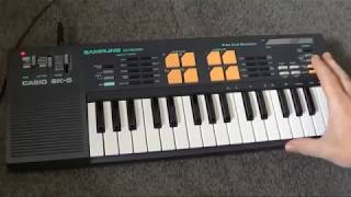 Video thumbnail for Casio SK-5 Early sampling keyboard by Gearfacts