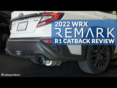 2022 WRX Remark R1 Catback Install & Review